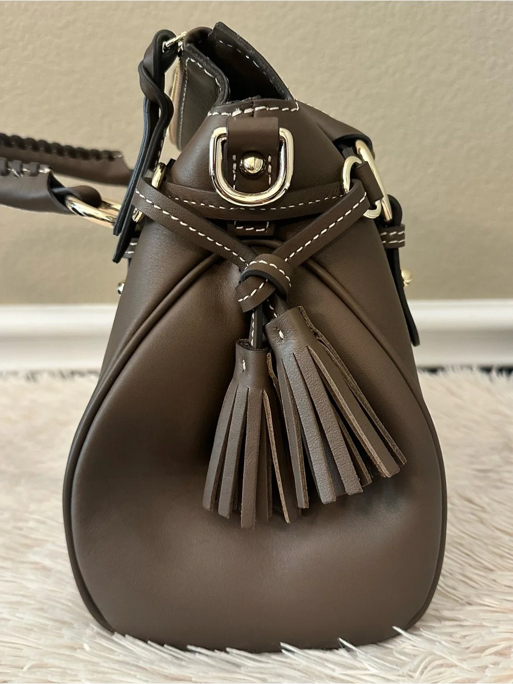D&B Penrose Satchel in Coffee